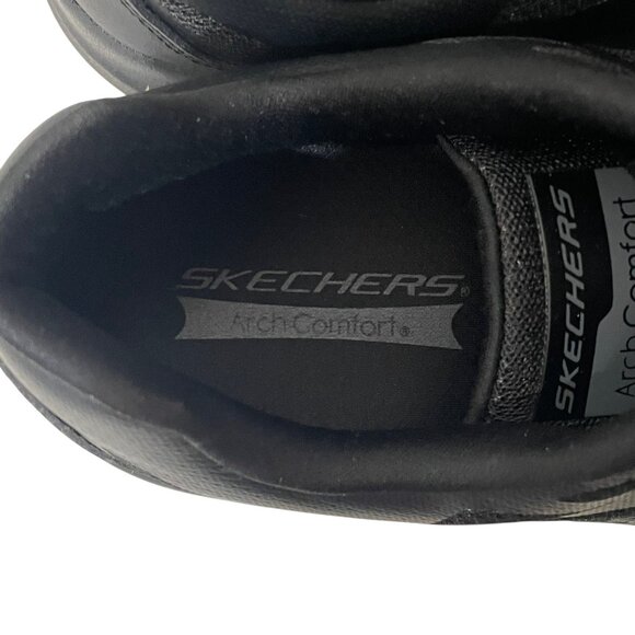 Skechers Men's Arch Comfort Sneaker Black Sz 10 Walking Running Shoe - Picture 8 of 11